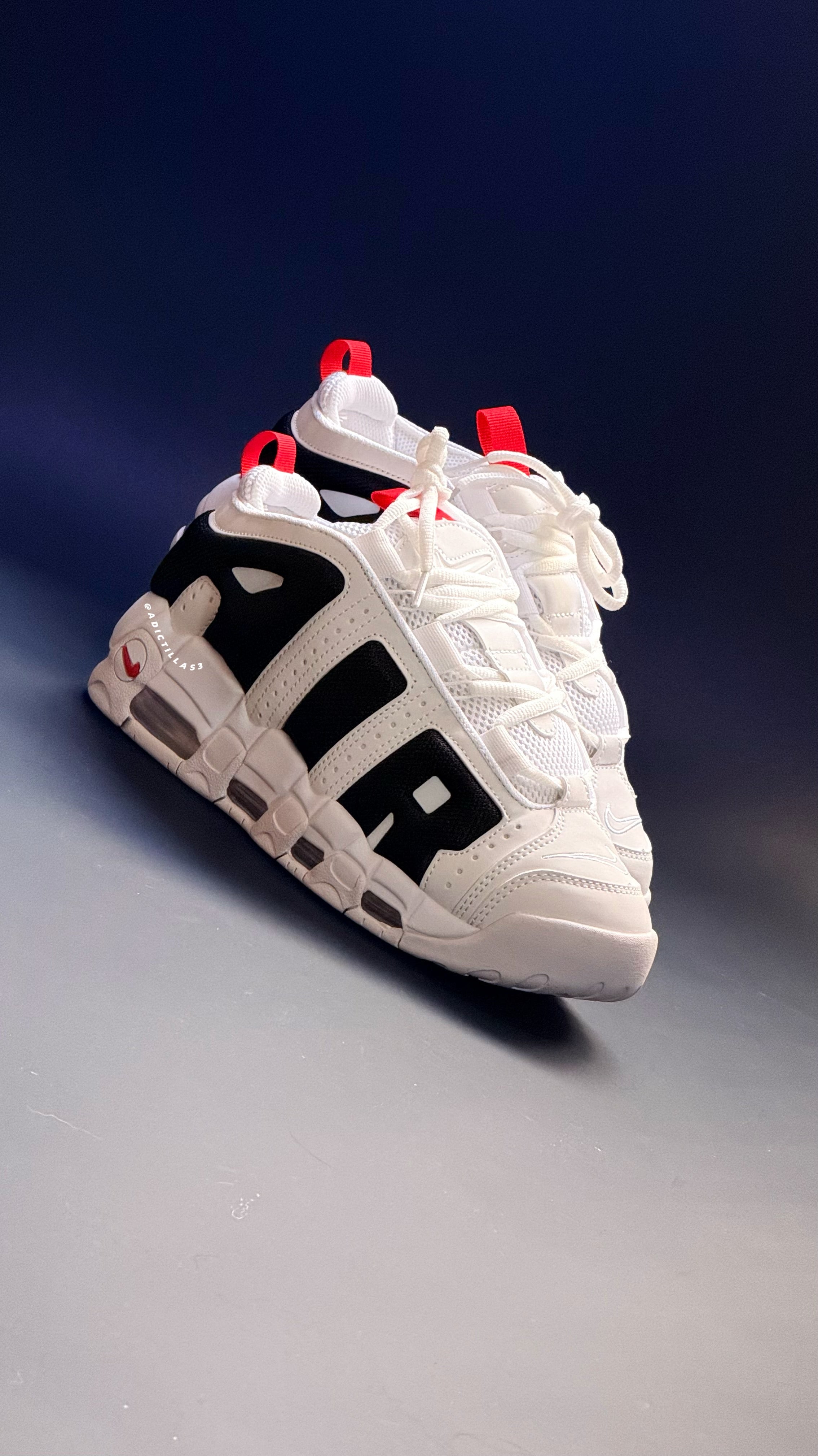 Nike Air More Up Tempo Low White Red