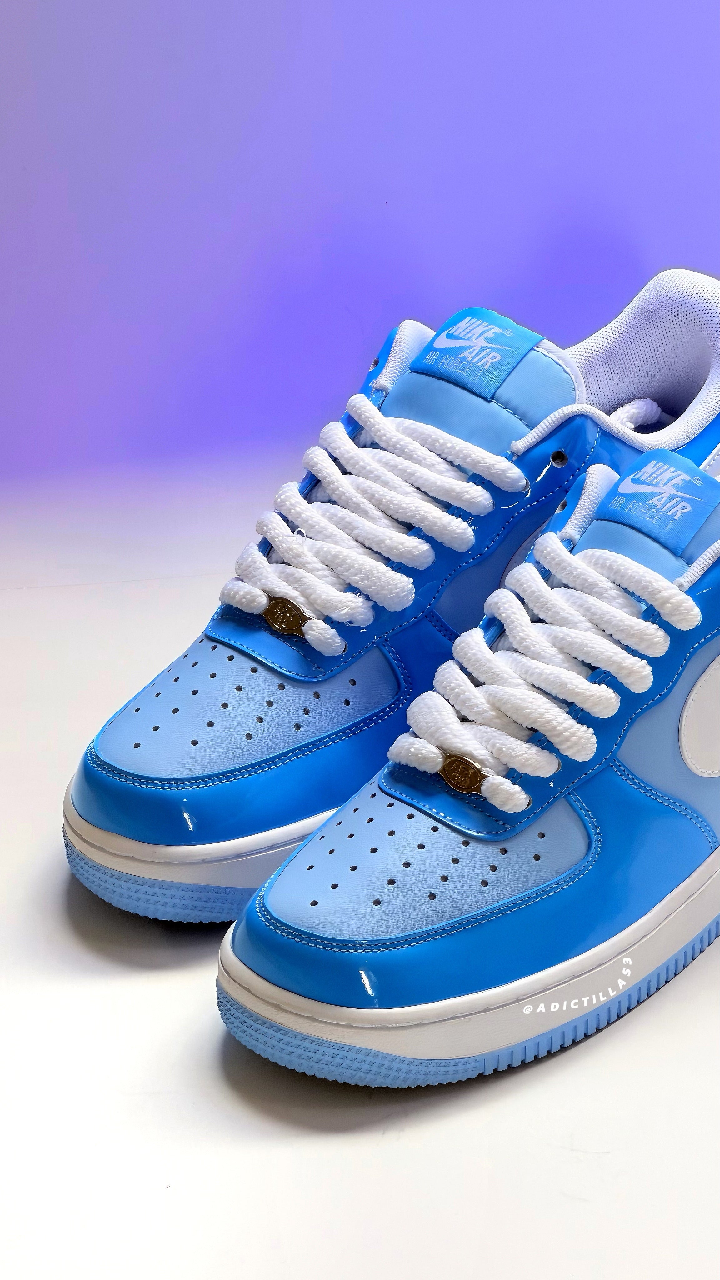 Nike AF1  "Psychic Blue Patent"