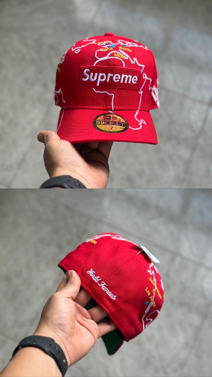 Cap Supreme Worldwide Box Logo New Era