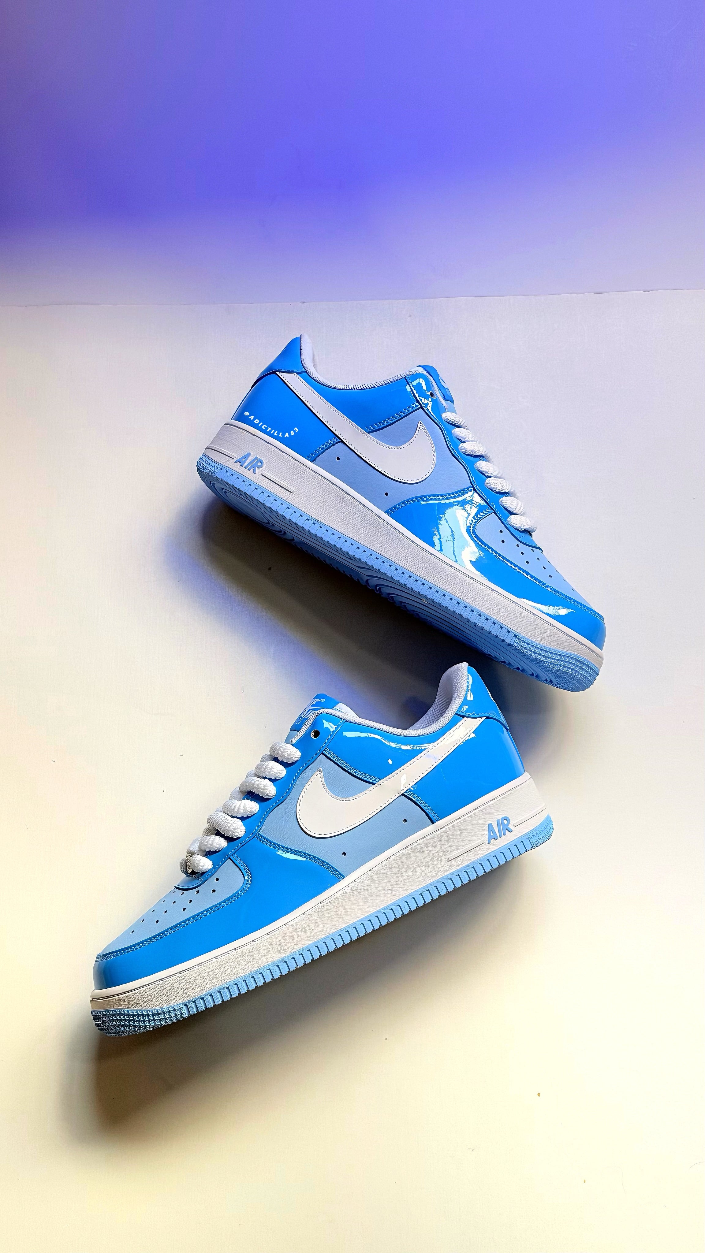 Nike AF1  "Psychic Blue Patent"