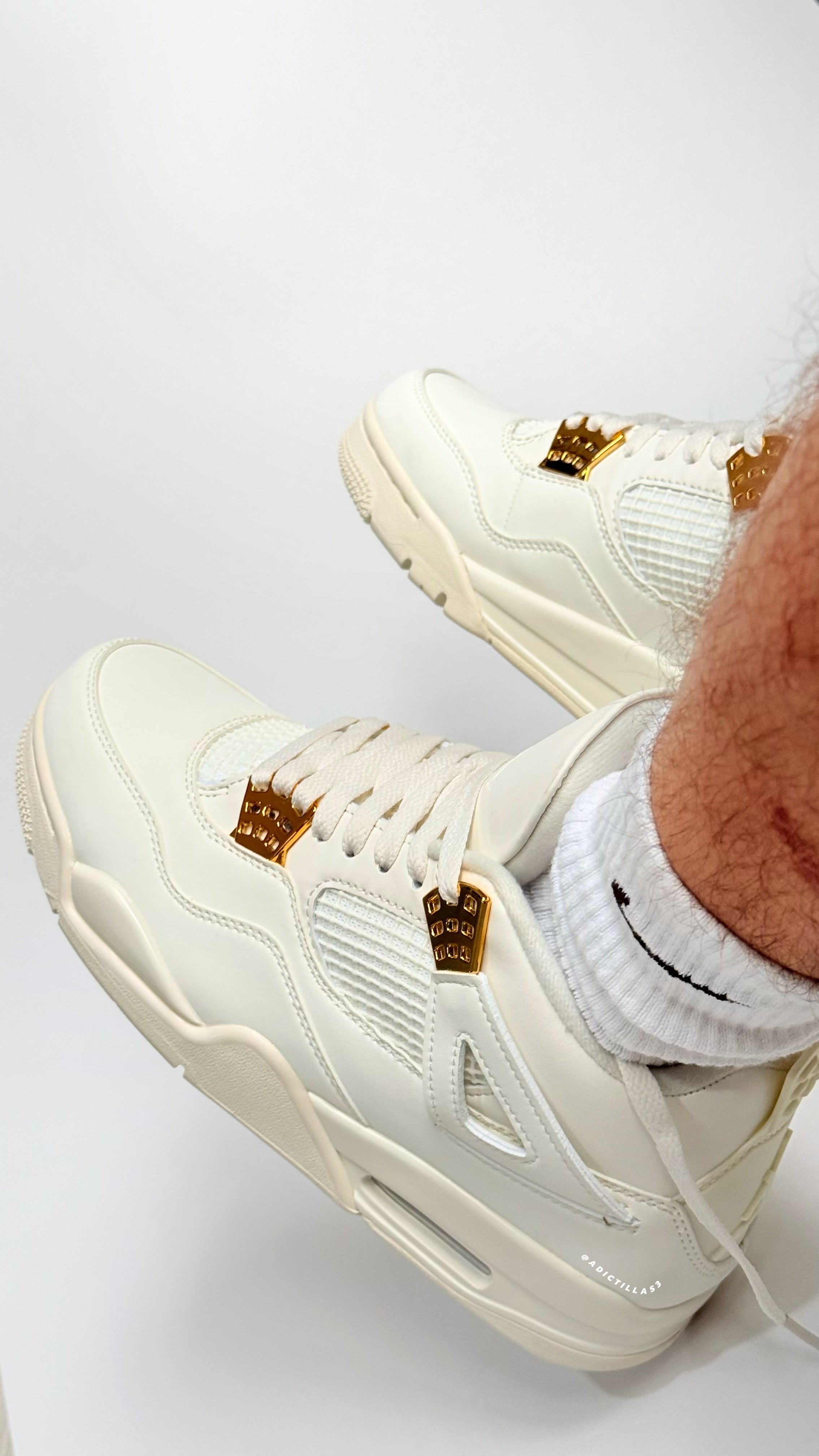 Air Jordan 4 Retro 'White & Gold'