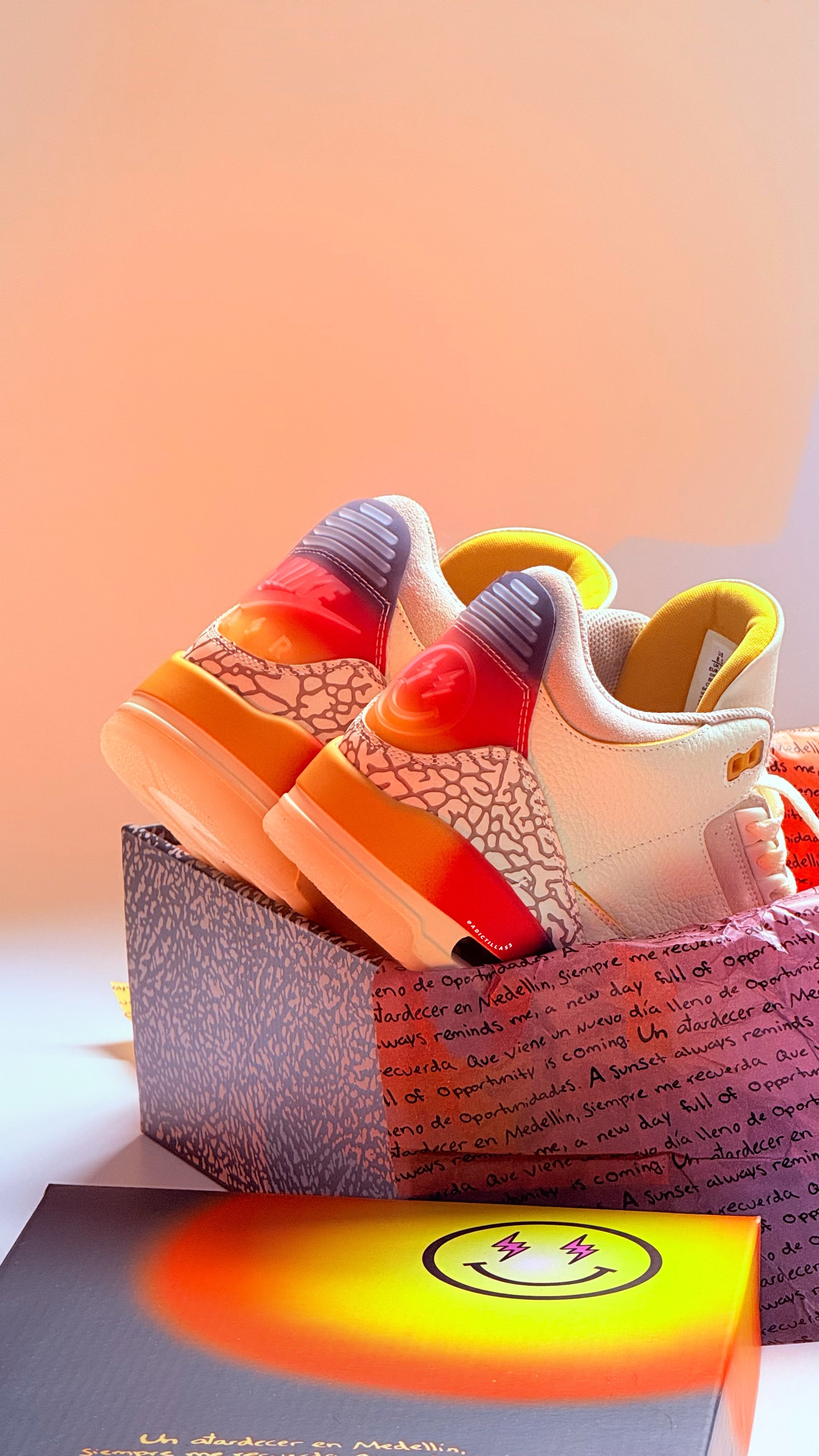 Air Jordan 3 x J Balvin    “ Medellín Sunset “