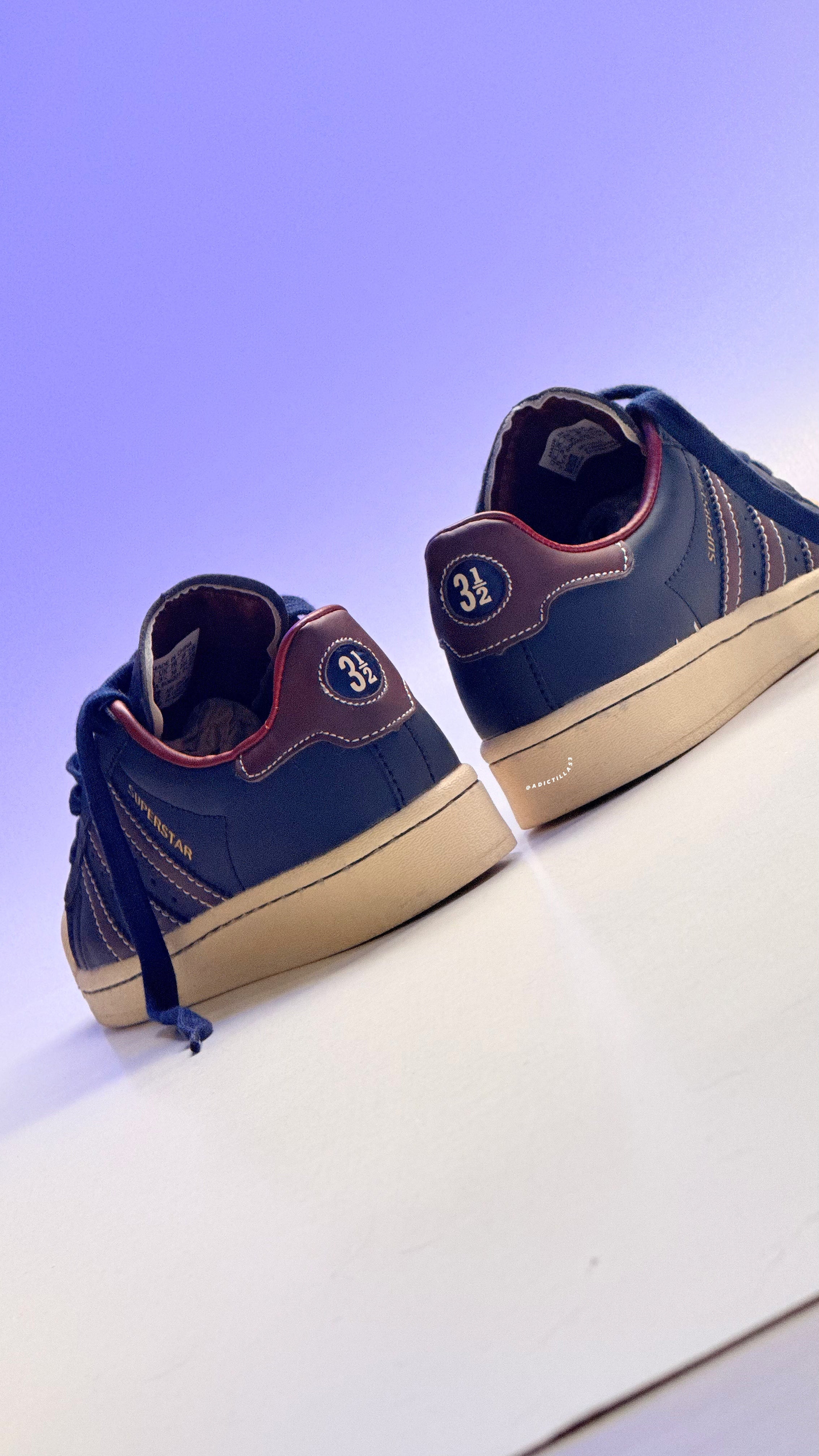Adidas Originals Superstar 'Dark Navy Red'