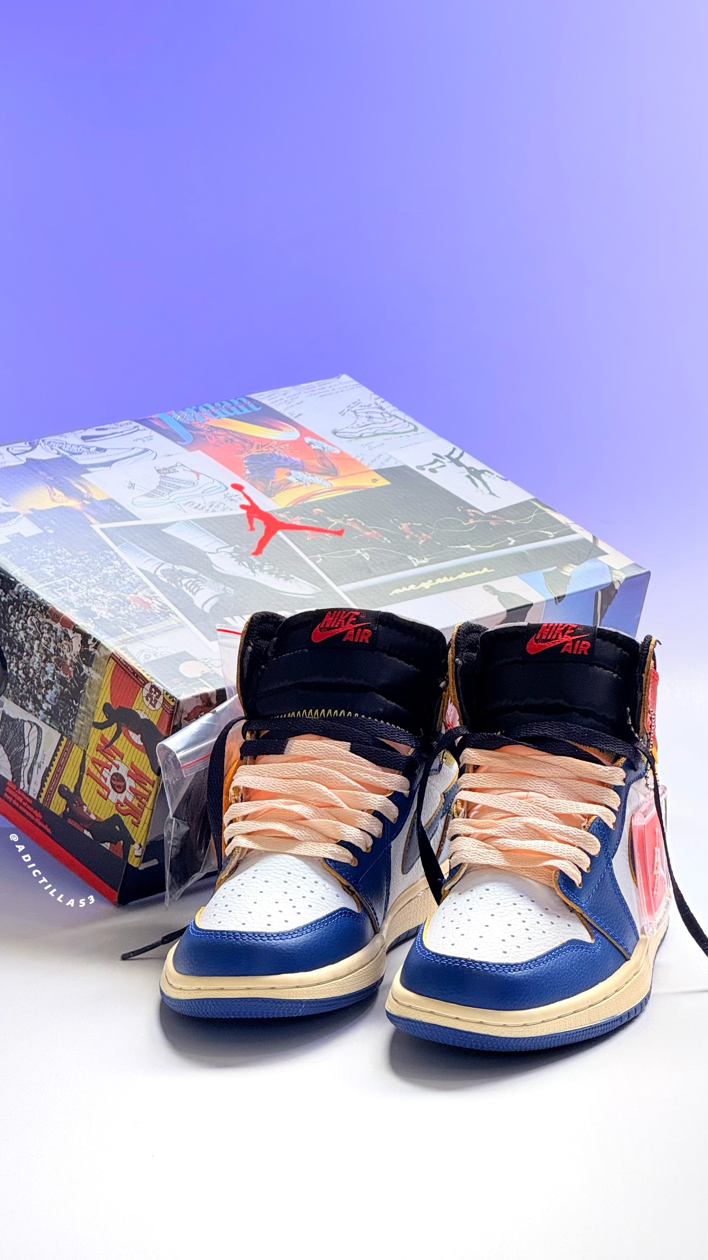 Air Jordan 1 x Union LA High Blue Toe