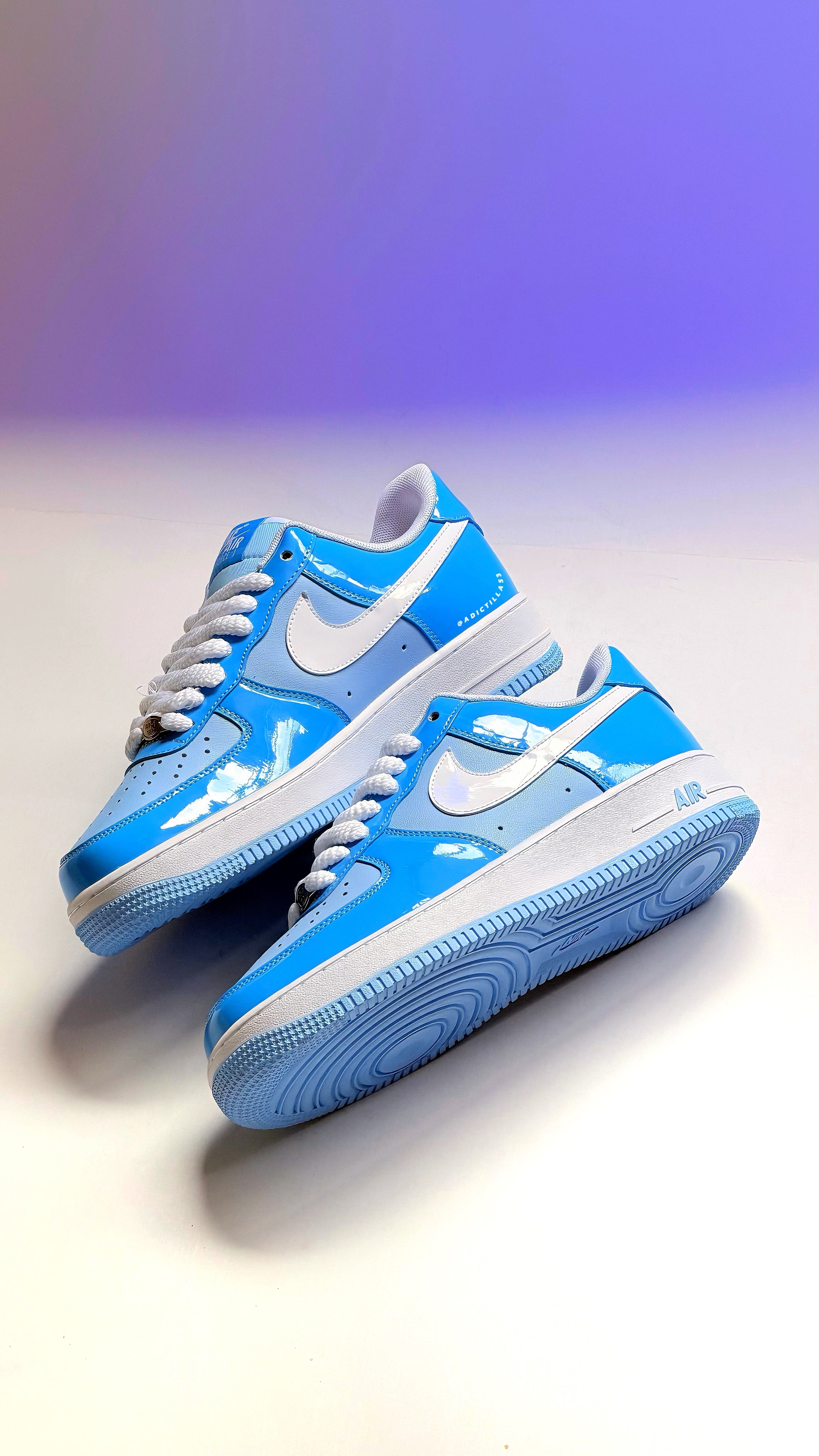 Nike AF1  "Psychic Blue Patent"