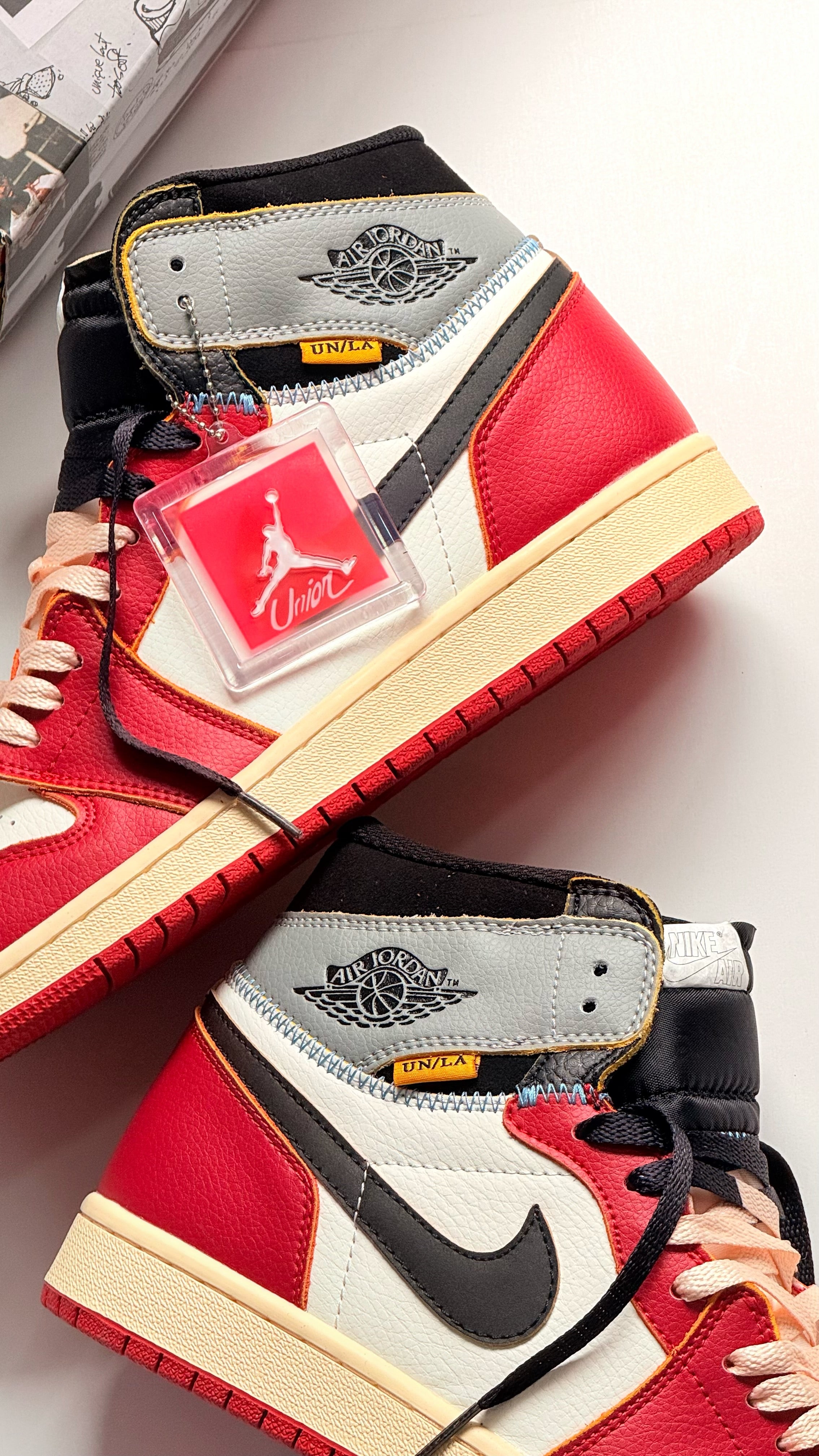 Air Jordan 1 x Union
Varsity Red and Shadow Grey