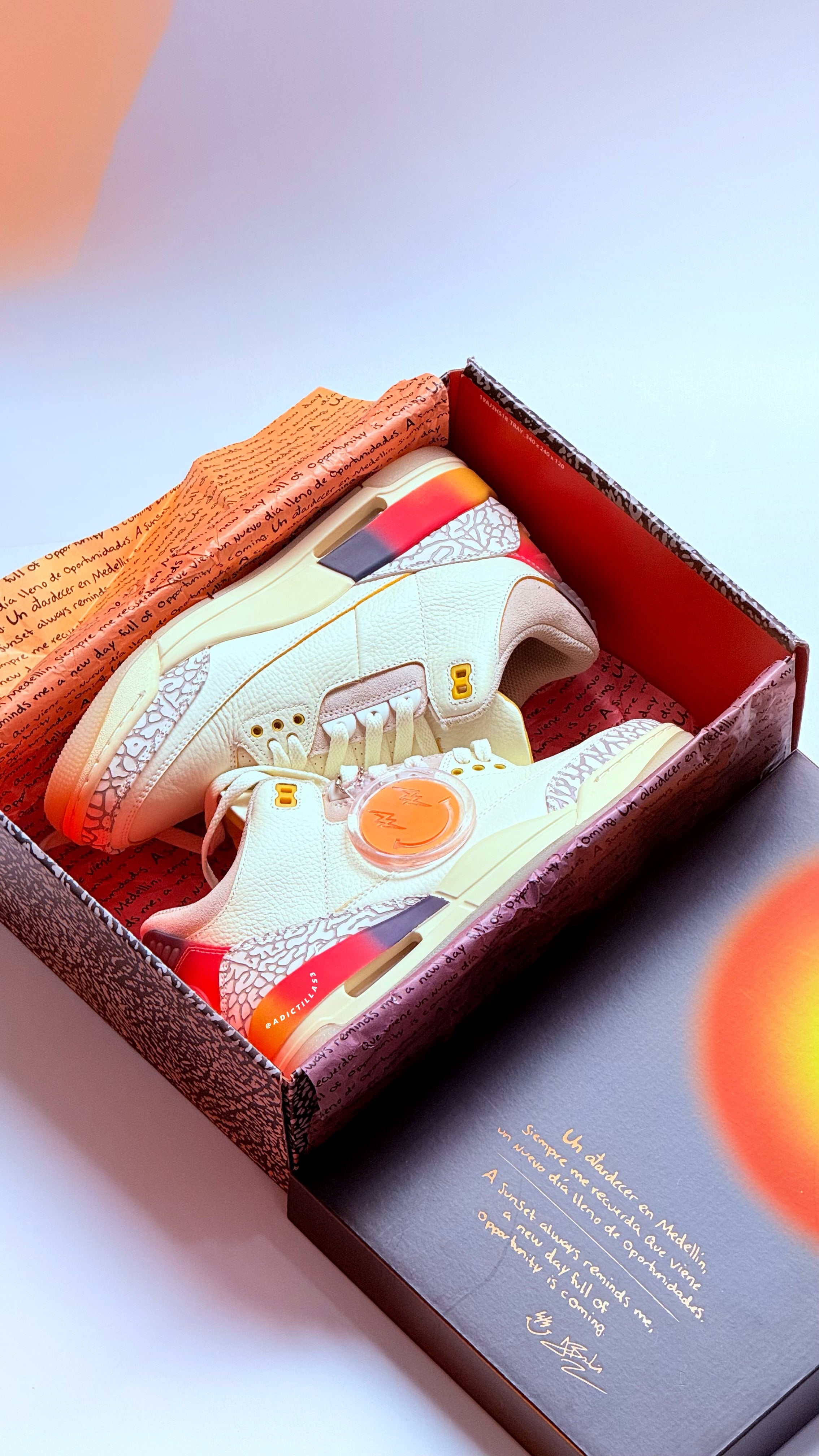 Air Jordan 3 x J Balvin    “ Medellín Sunset “