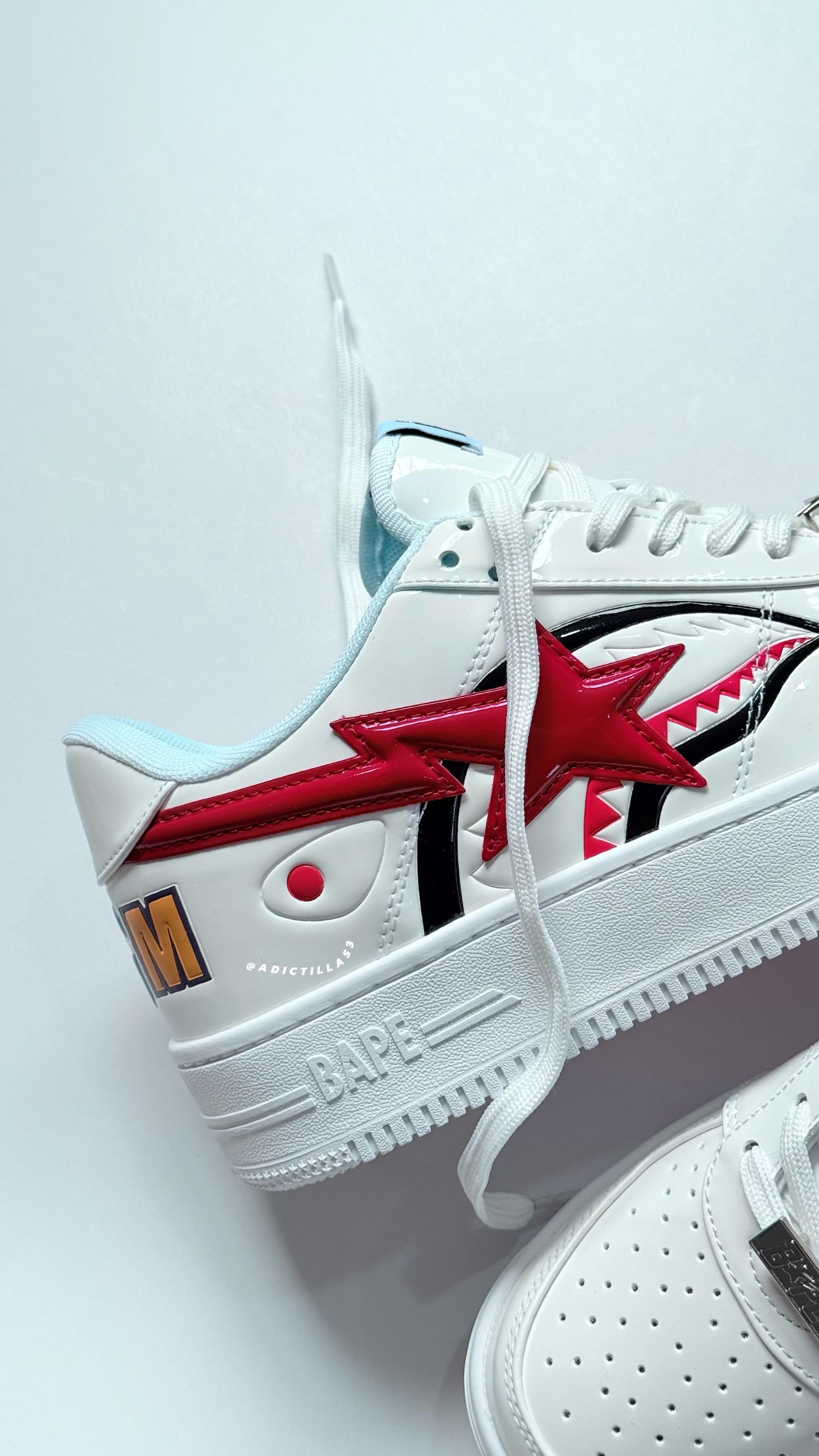 A Bathing Ape BAPE Sta Low Shark White