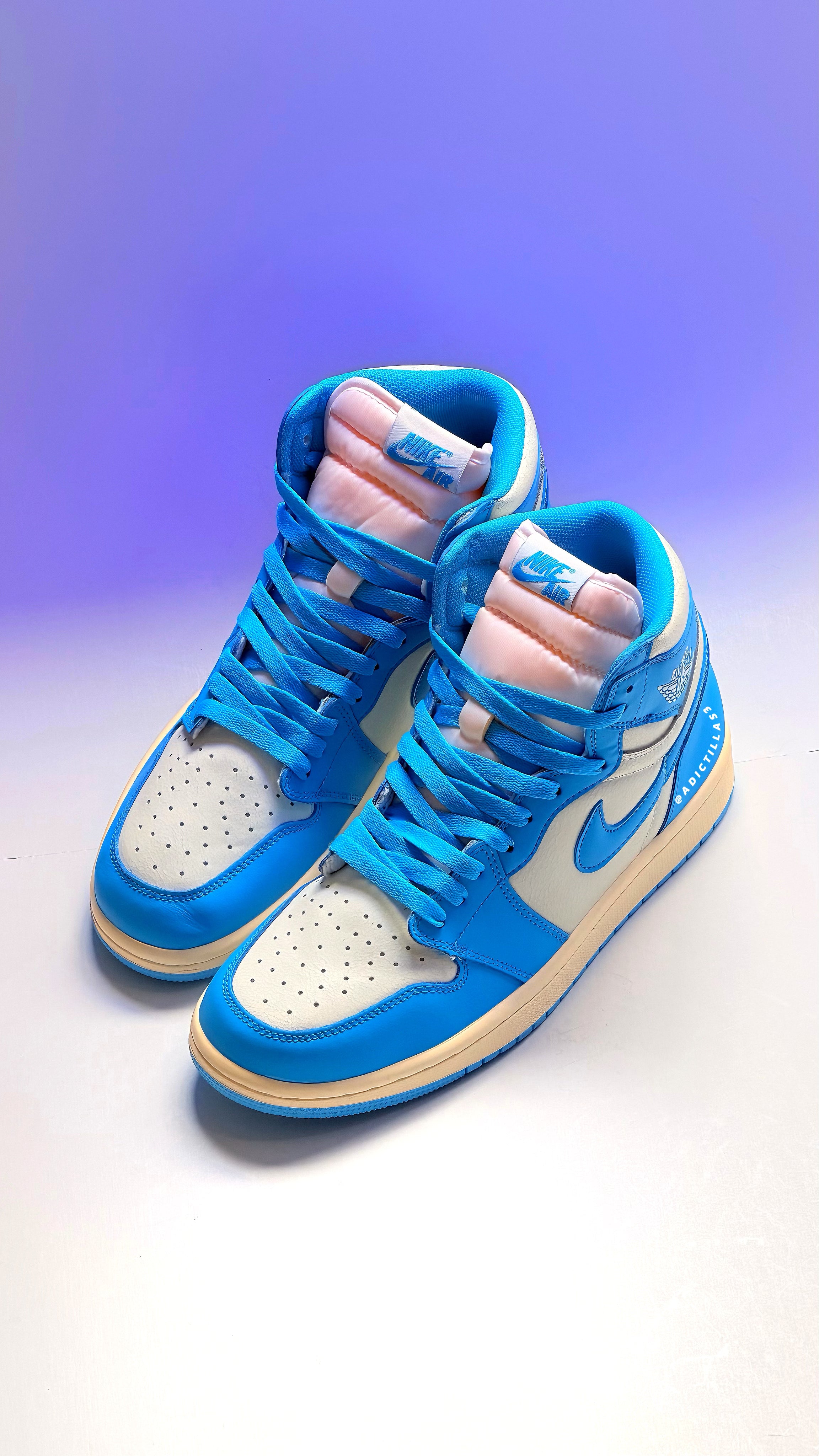 Jordan 1 UNC Reimagined                            'Dark Powder Blue'