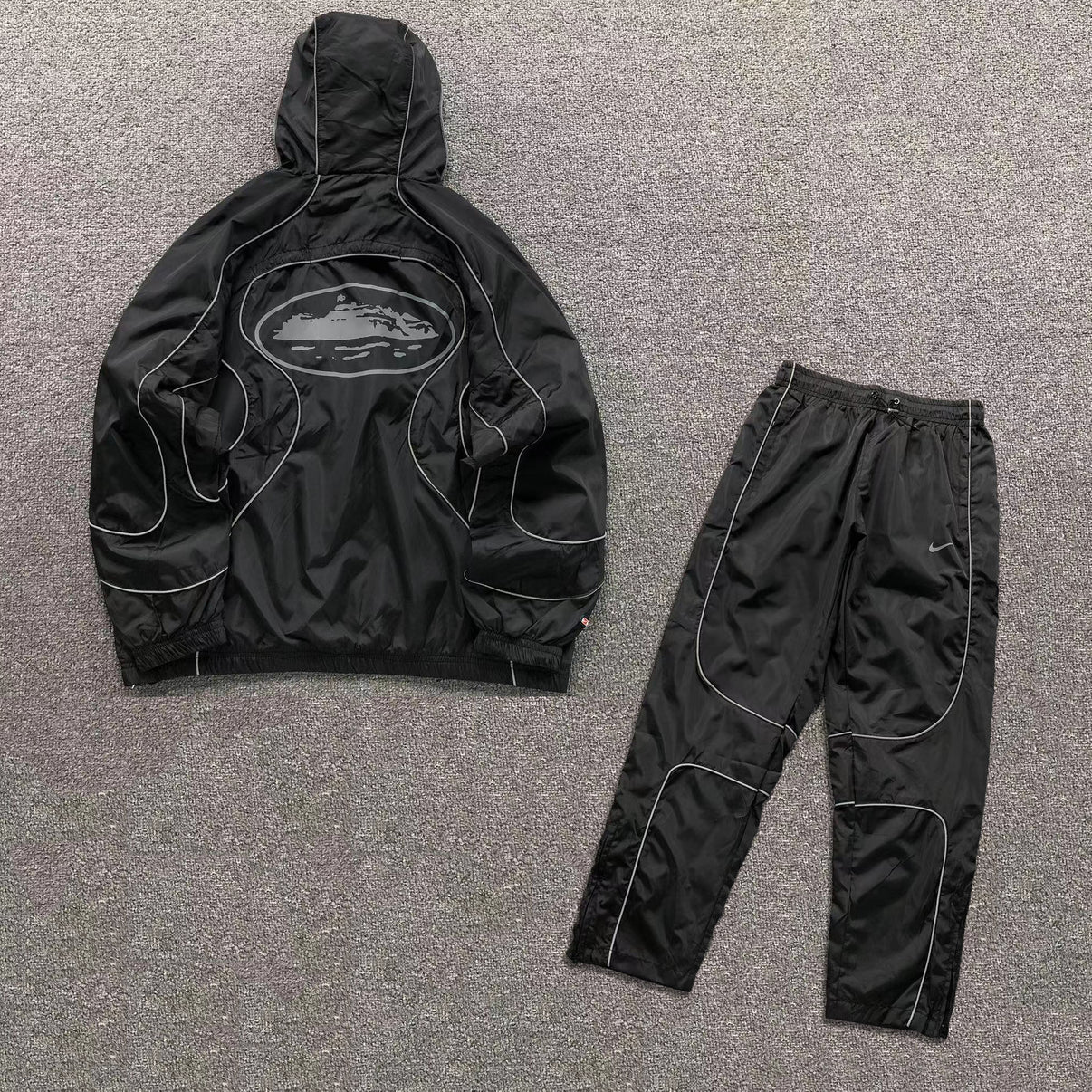 Corteiz x Nike NRG Onyx Track Suit Black