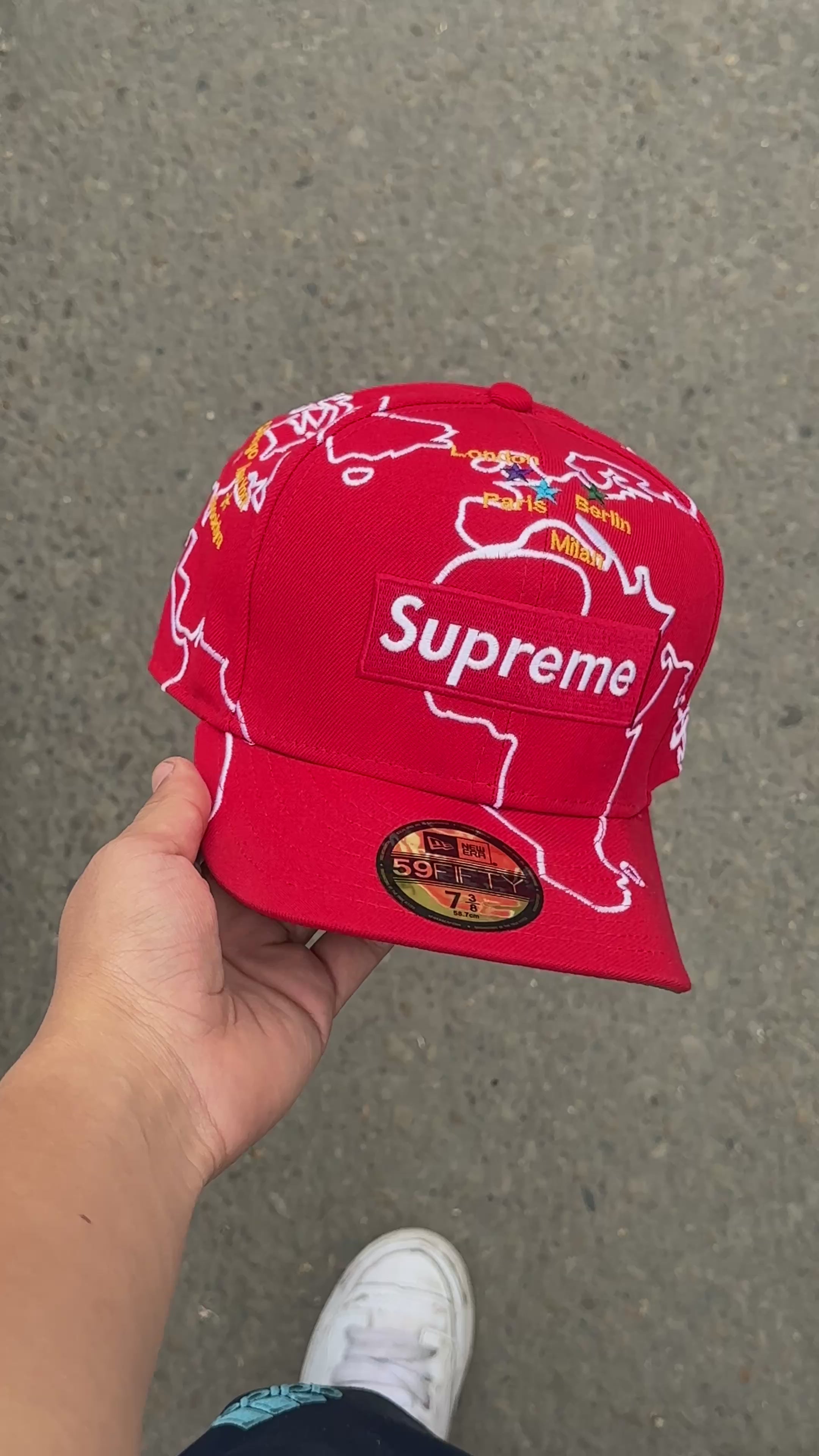 Cap Supreme Worldwide Box Logo New Era