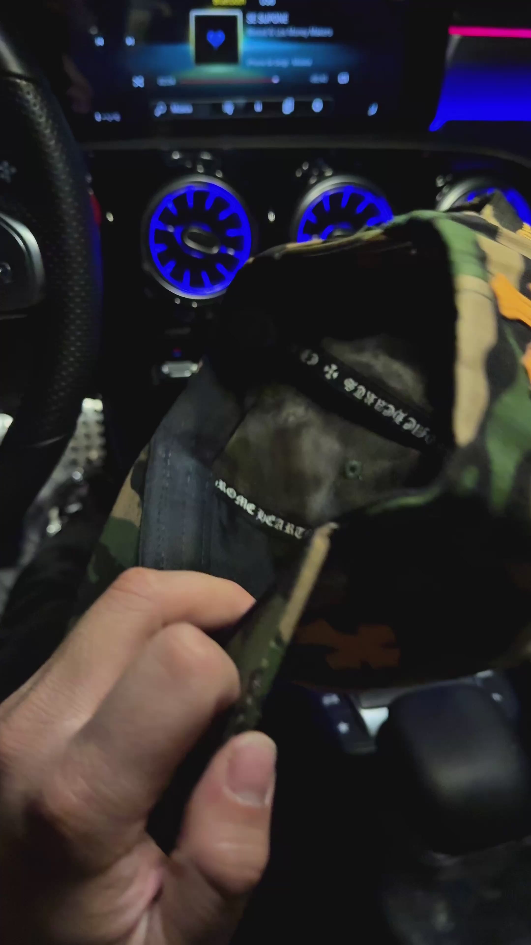 Chrome Hearts Camouflage Orange CH Logo Hat