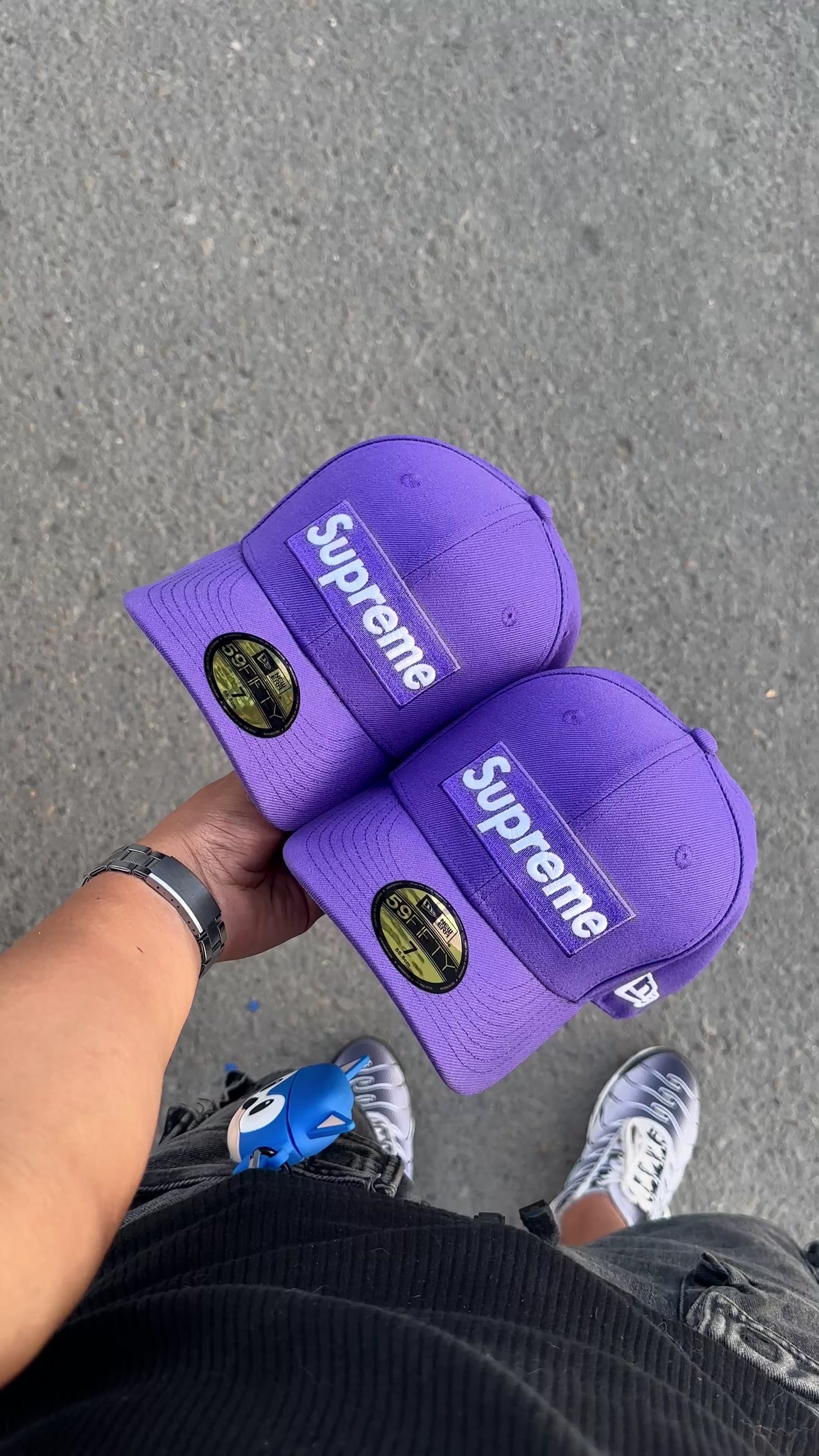 Cap New Era X Supreme Purple